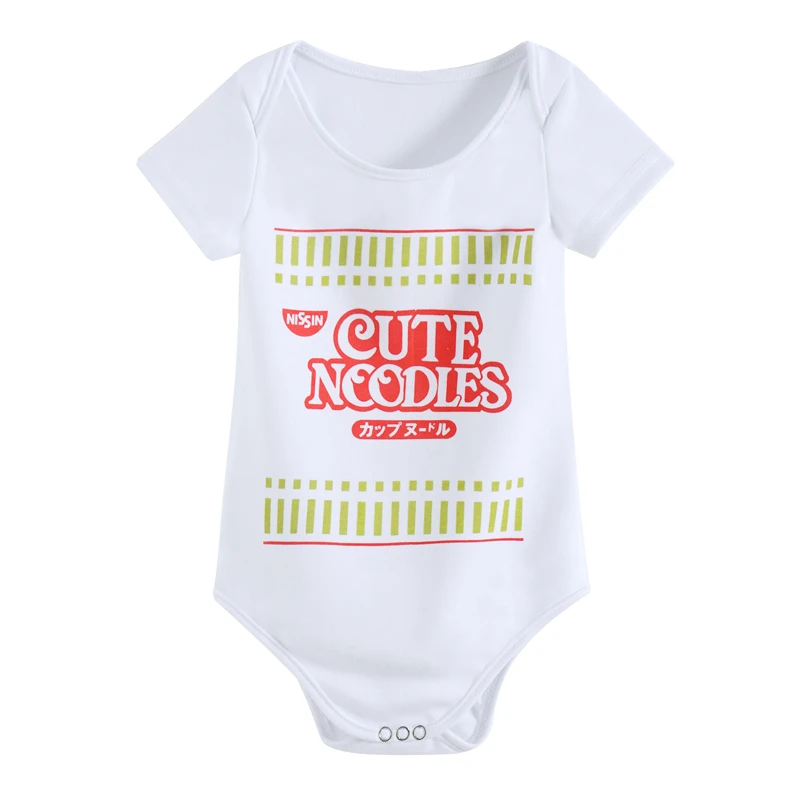 Summer New Style Cute Noodles Baby Clothes Comfortable Short-Sleeve Bodysuit