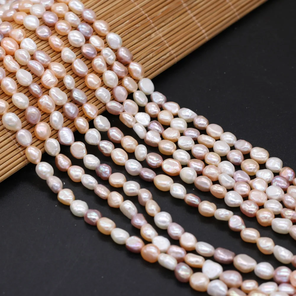 Natural Freshwater Pearl Beads High Quality 36cm Irregular Shape Punch Loose Beads for DIY Elegant Necklace Bracelet Jewelry