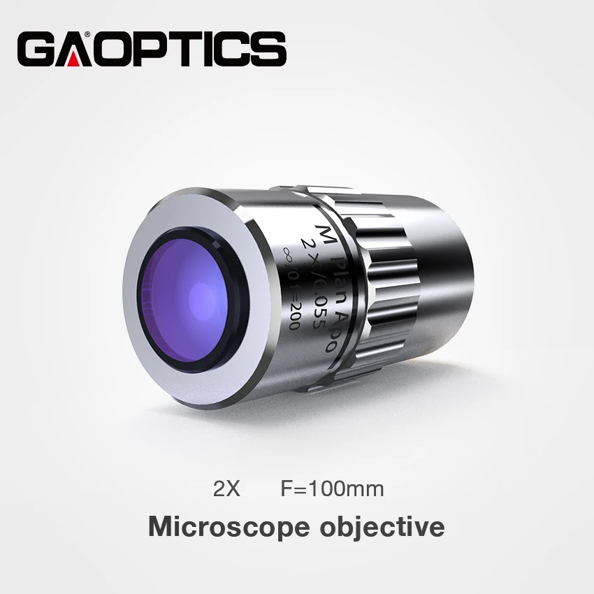 2X 10X 20X 50X 100X Infinity Corrected Plan Apochromatic Long Working Distance Microscope Objectives Lenses