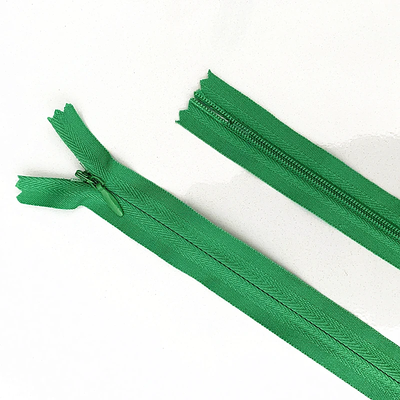 10pcs 3# Concealed zipper 20-60cm (8-24 inch) Tailor sewing process DIY, nylon sewing zip ring