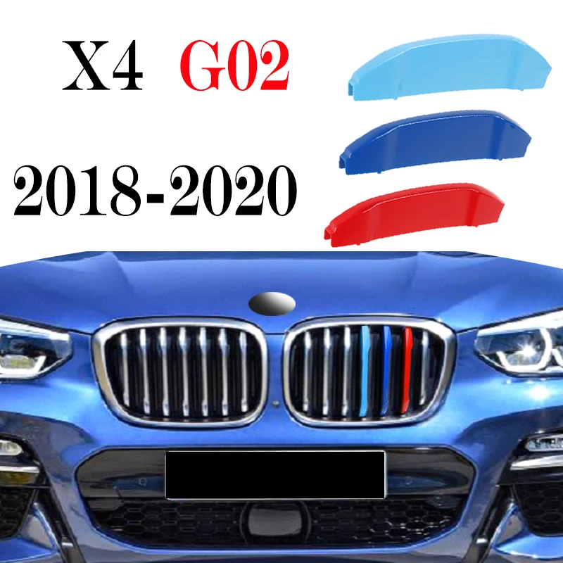 3 Stück Auto gitter Zierleiste für BMW x1 x2 x3 x4 x5 x6 x7 e84 f48 f49 f39 e83 f25 g01 f26 g02 e70 f15 e53 g05 e71 e72 f16 g06 g07