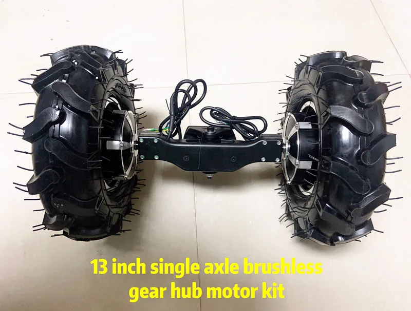 13 inch tyre low speed high torque single axle Brushless gear hub motor wheel phub-k13