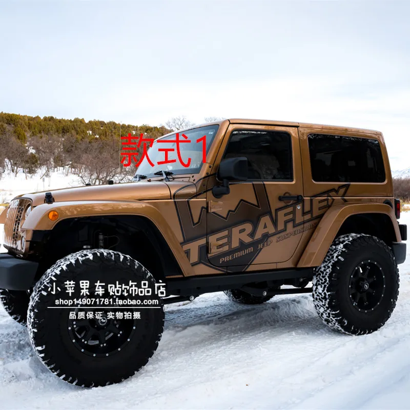 Car stickers FOR JEEP Wrangler appearance decorative decals on both sides of Wrangler personality off-road appearance stickers