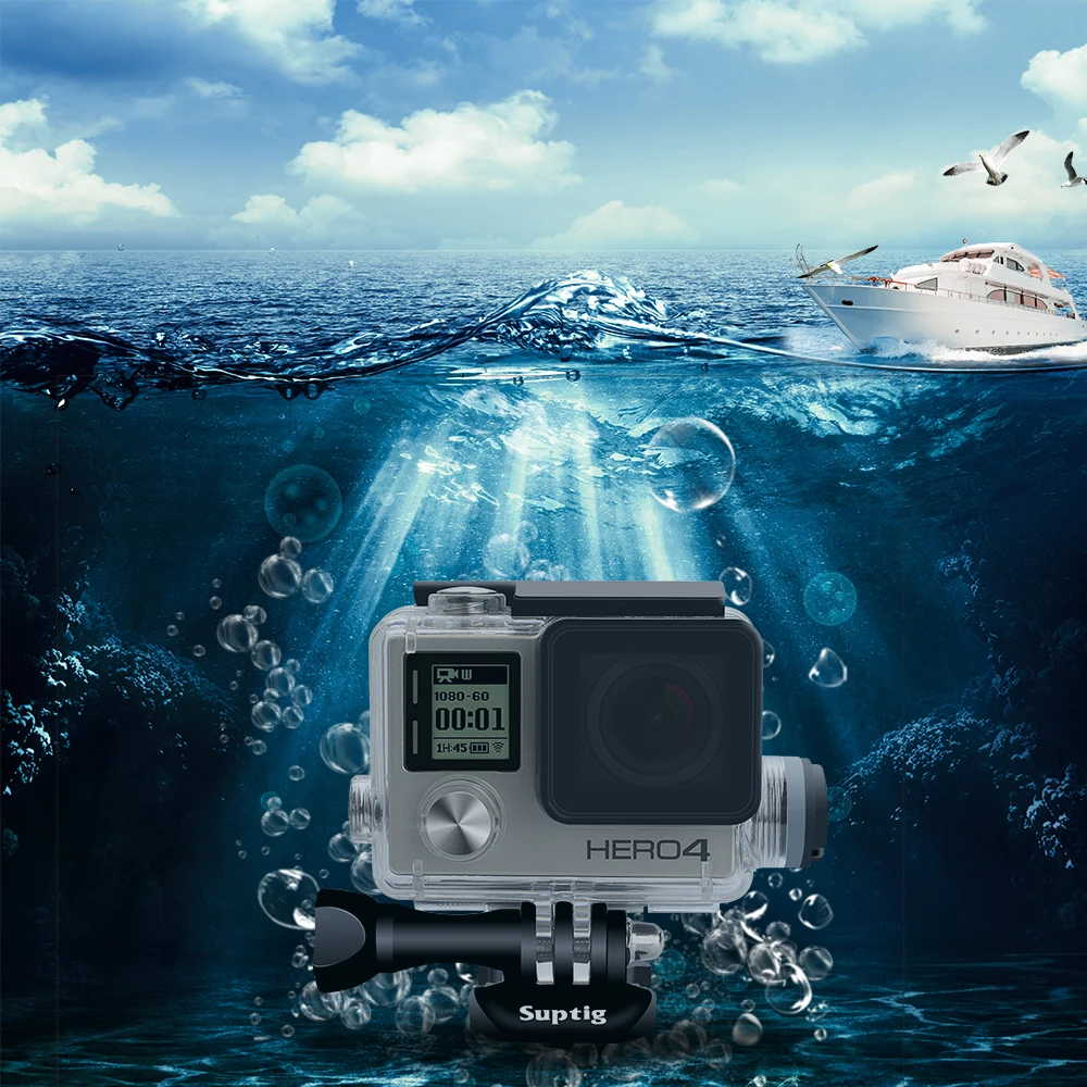 Wasserdicht mobile power ladegerät + tauchen lade wasserdichte schutzhülle für Gopro hero4 3 3 + kamera zubehör