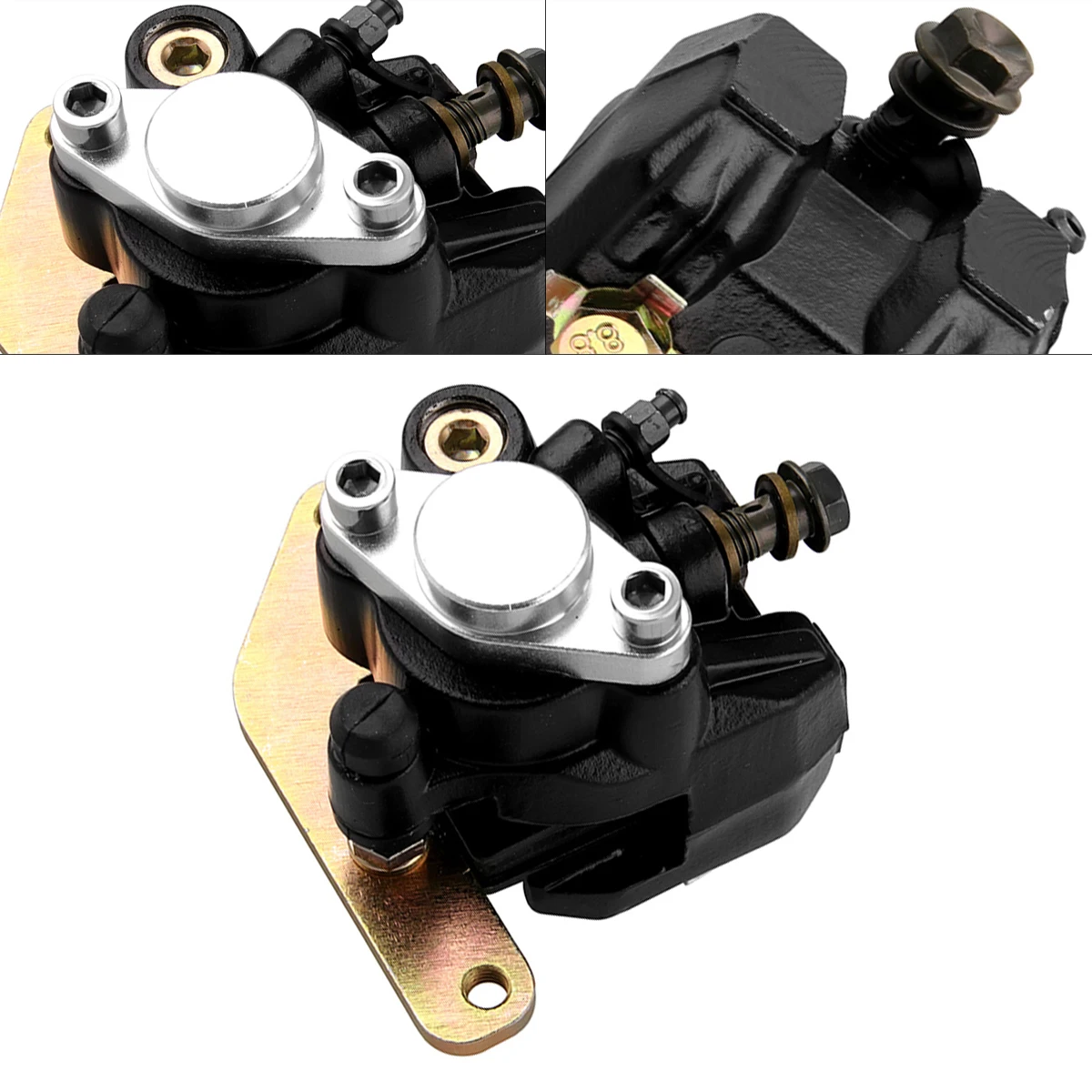 

1PCS Front Rear Disc Brake Caliper Pads Rear Brake Caliper Assembly For 200 2003-2006 With Pads Yamaha ATV Banshee 350