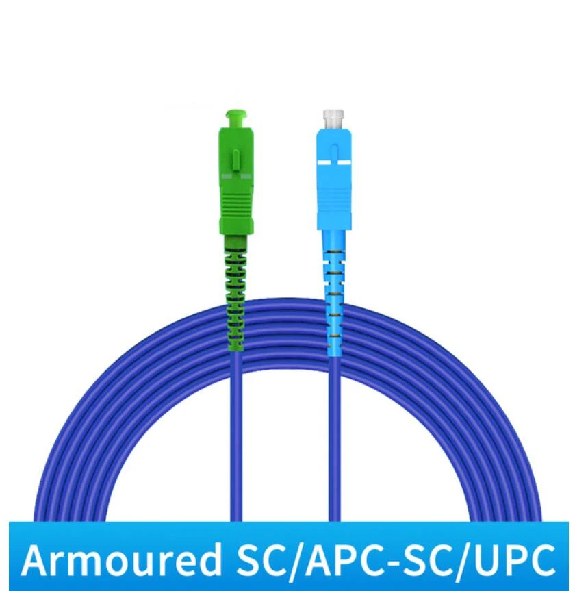 

SM бронированный 3 м LC/SC/FC APC - LC/SC/FC APC оптический патч-корд FTTH одномодовый волоконно-оптический патч-корд джемпер 3,0 мм 2,0 мм