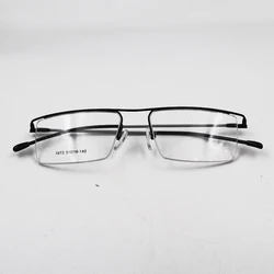 Men's Business Glasses Frame Ultra Light Comfortable Titanium Alloy Half Frame Square Frame Optical Prescription Eyeglasses