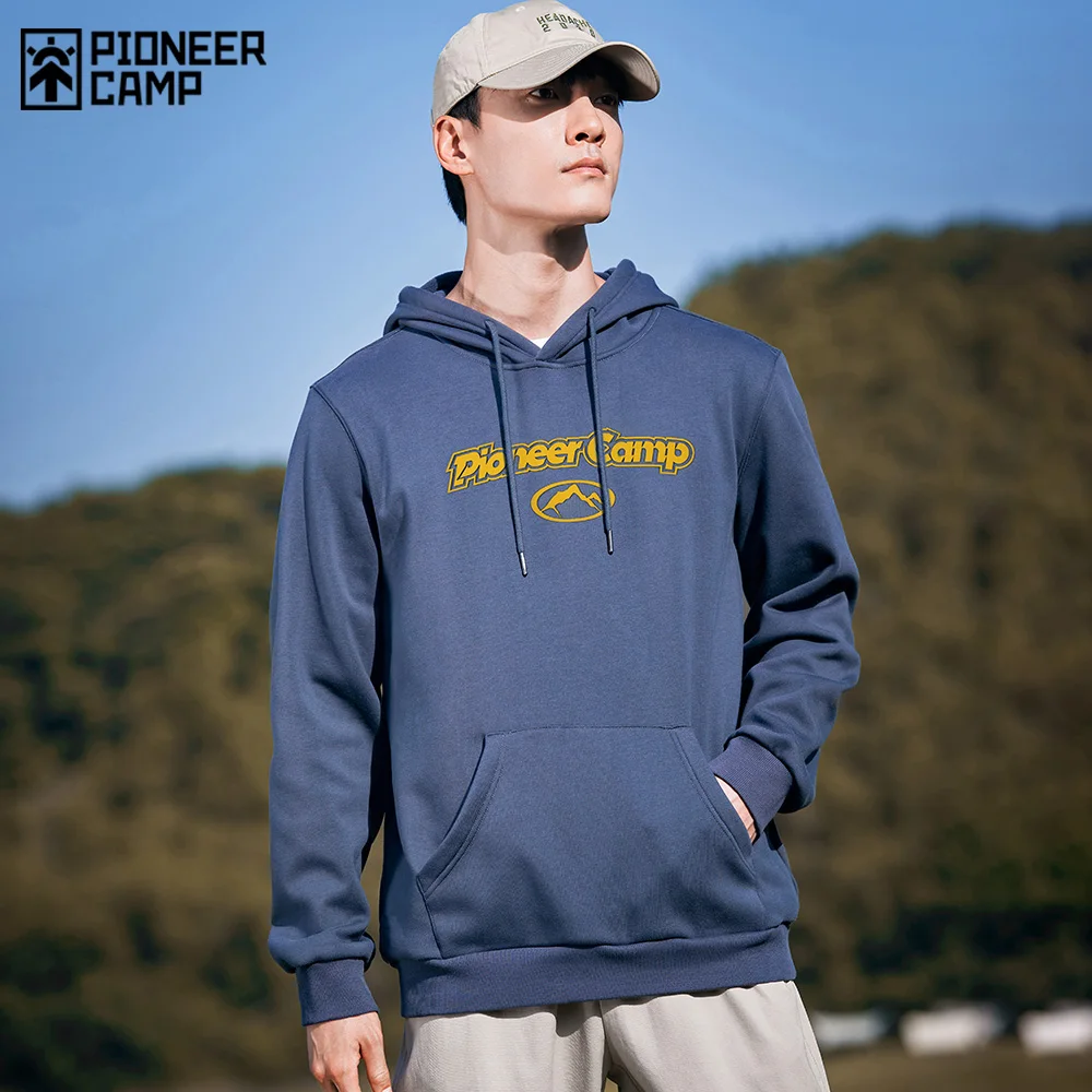 

Pioneer Camp Autumn Winter New Hooded Hoodies Men Thick Sweatshirts Quality Jogger Texture Pullovers XLK04108054H