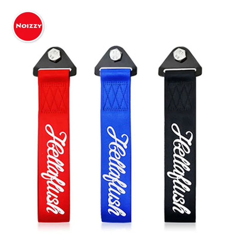 Noizzy Auto Towing Ropes for Car Hellaflush Nylon Tow Strap High Strengh Trailer Heavy Duty Tsurikawa Accessories  Styling