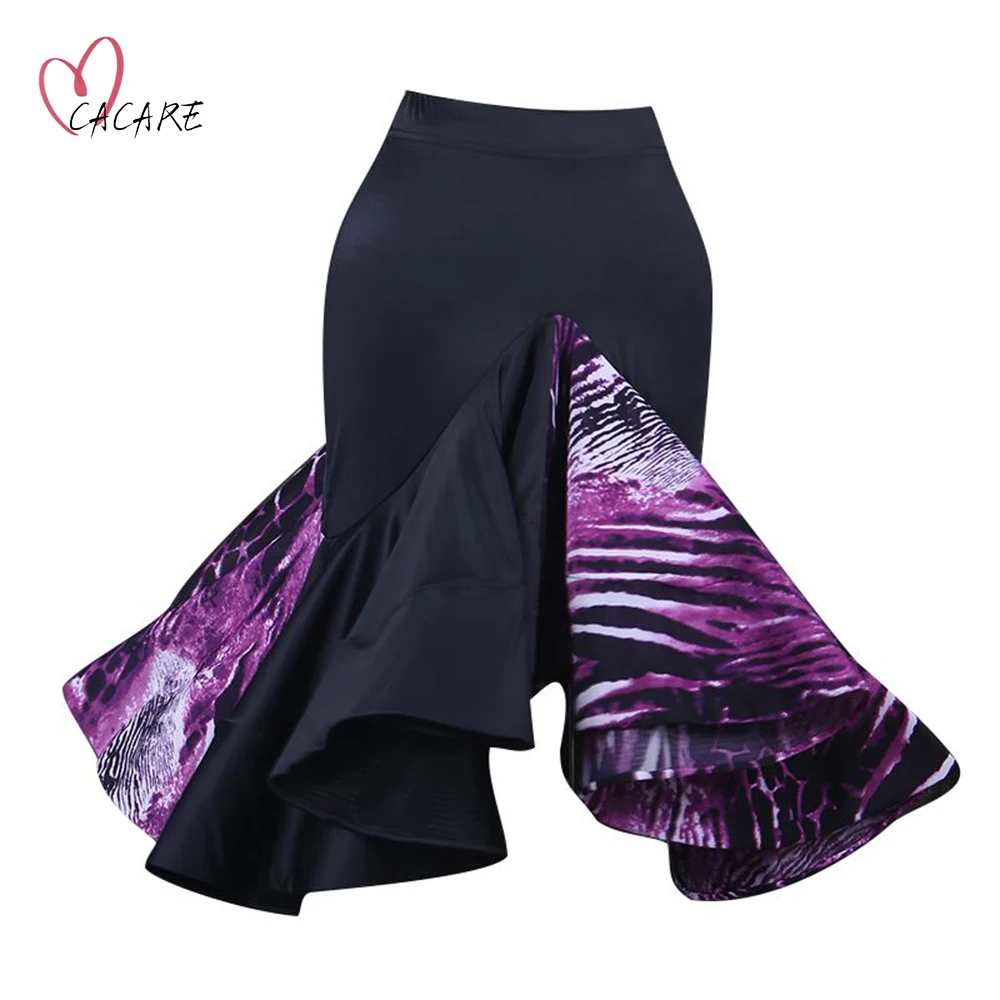 

Latin Dance Skirt Women for Latin Fringe Salsa Dance Competition Dresses Dancing Skirt of Woman 4 Choices D0026 Irregular Hem