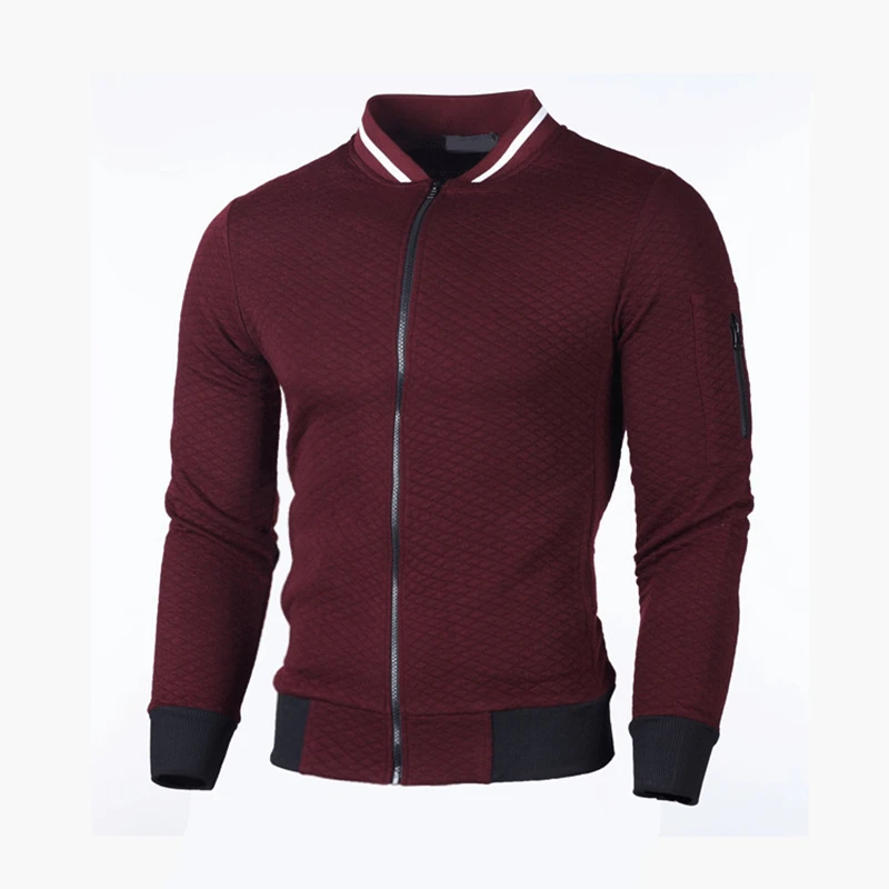 MRMT-Sudadera a cuadros con cremallera para hombre, suéter informal con cuello levantado, ropa de calle, novedad de 2024