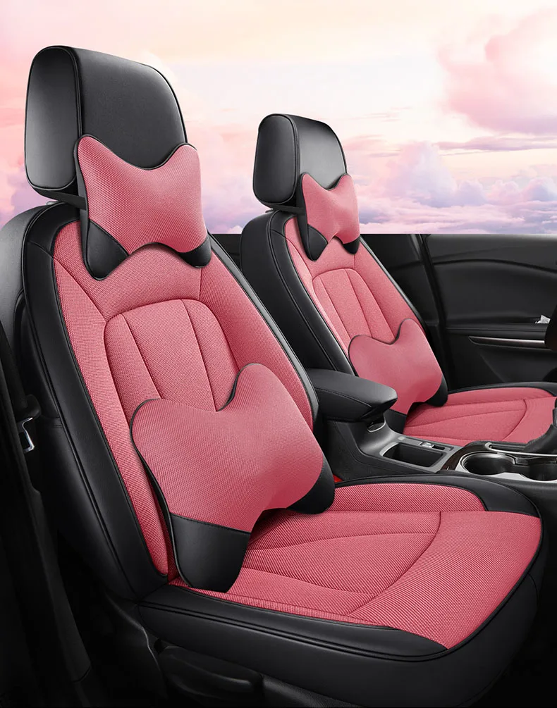 

Пользовательские автомобильные сиденья комплект кожа для EMGRAND ec7 ec8 x7 ds ds5 автомобильные аксессуары чехол подушки сиденья синий, розовый, кофейный