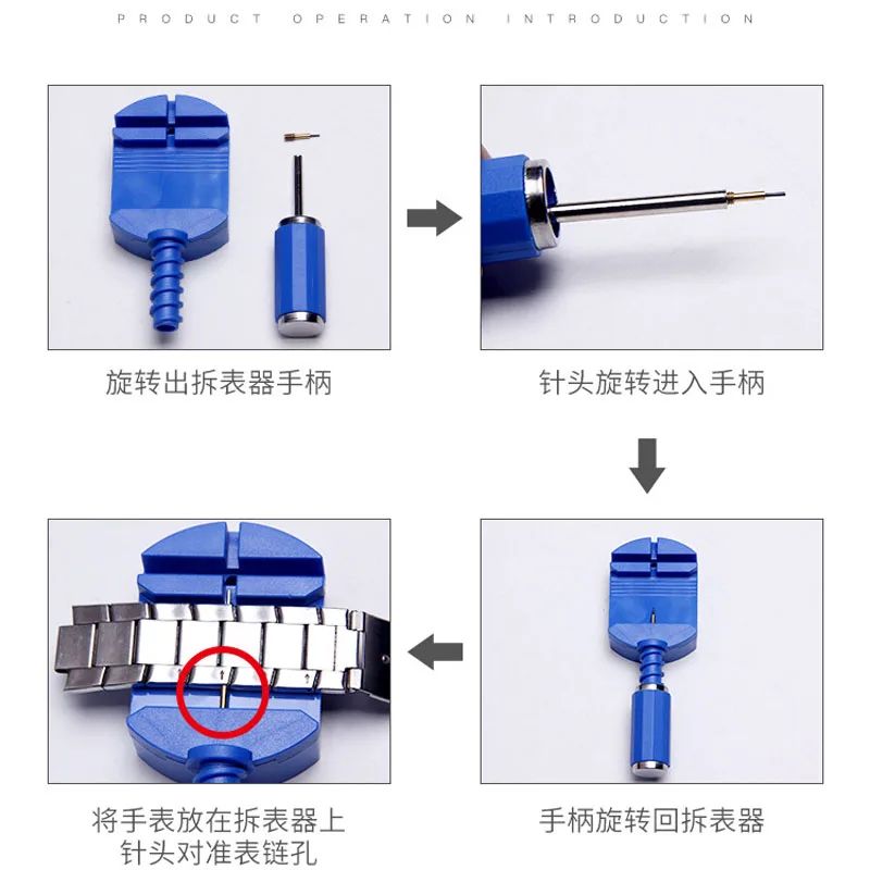 Wholesale Watchband Link Remover Tips Watch Strap Pin Removing Tool Tip Bar Part Pins Watch Repair Tools Accessories