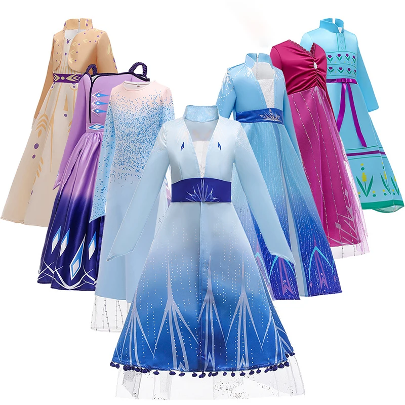 

Girls Princess Dress Fancy Cosplay Snowflake Costume Halloween Christmas Kids Birthday Party Dresses Holiday Clothing