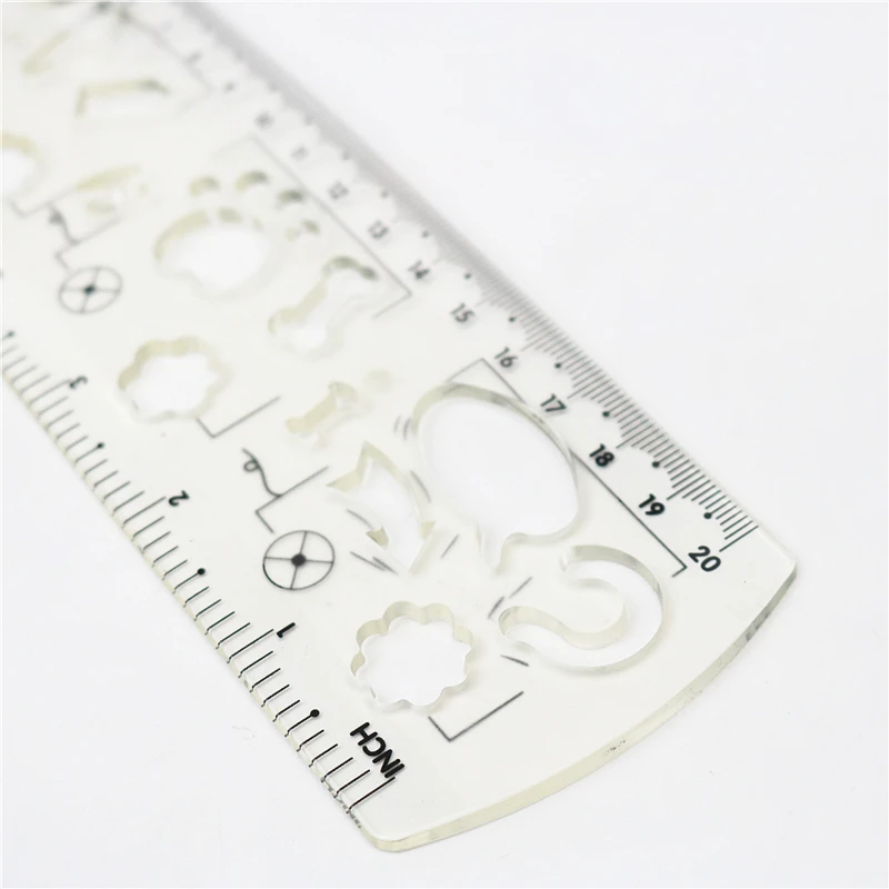 Линейка-треугольник, 20 см, 4 шт./компл.