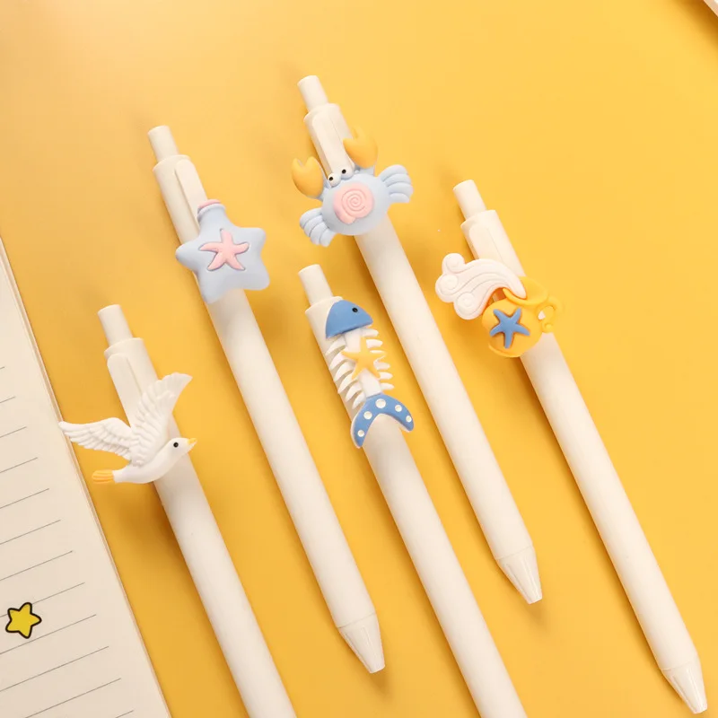 5pcs Novelty ocean sandbea Gel Pen Creative Color Constellation Pens For Kids Girl Gift School Office Supplies Kawaii Stationery