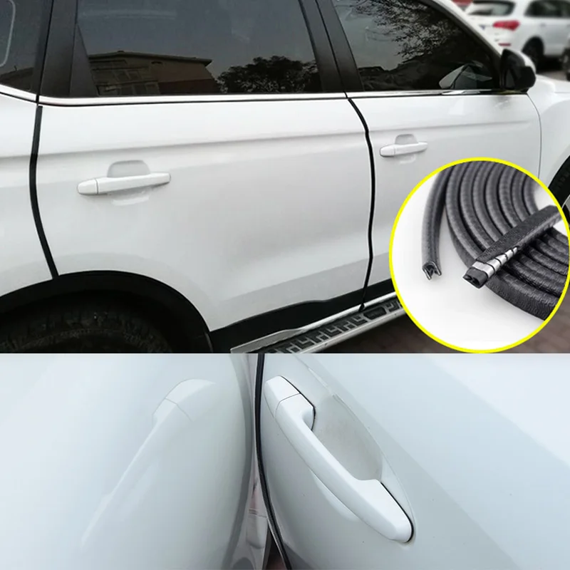 1M 2M 3M Car Door Edge Scratch Protector Strip Guard Trim Auto Door Anti Collision Strip with Steel Car Styling Auto Decoration