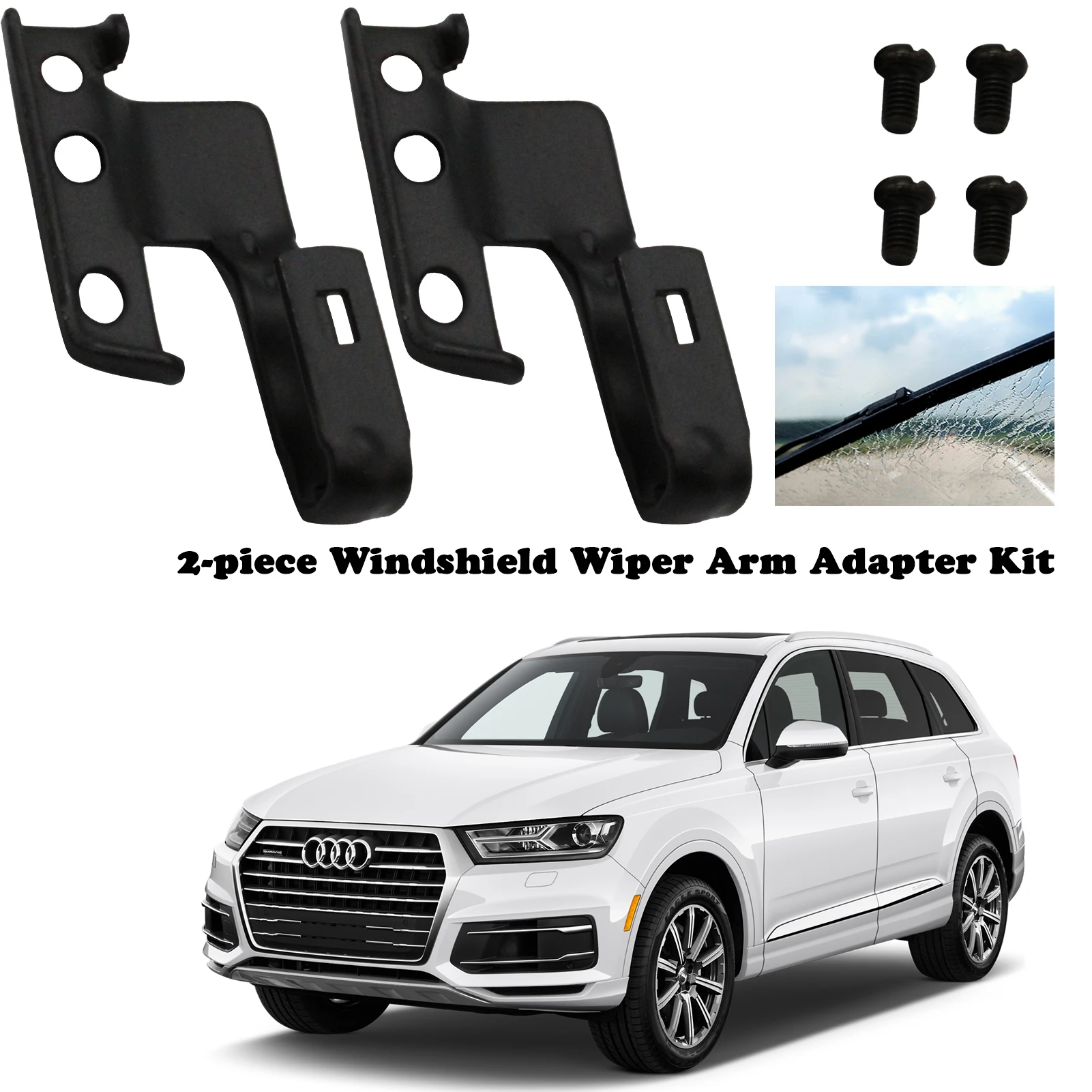 2 PCS Windshield Wiper Arm Adapter Kit For Toyota Honda BMW Chrysler For Land Rover 2021 Universal Superb