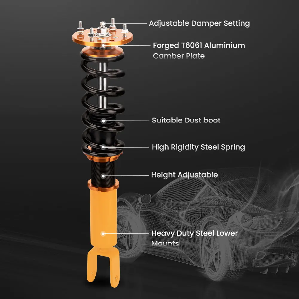 Coilovers Kit for Jaguar XF X250 2007-2015 Front Fork Saloon Coil Spring Shocks	Coilover Shocks Lowering Suspension Kit