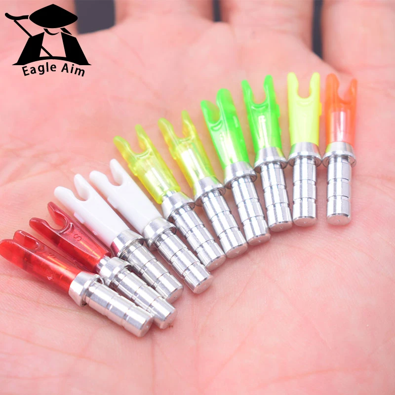 Aluminum Pin for ID Archery, Carbon Arrow Shaft, DIY and Arrow Bolts, Pin Nocks Size L, 4.2mm, 6.2mm, 24PCs