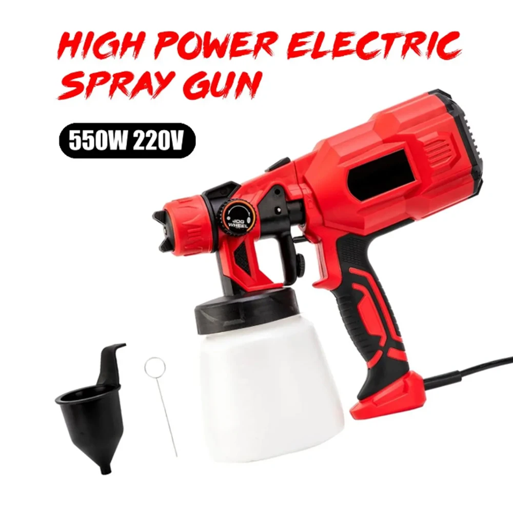 

550W 220V 800ML Spray Gun Paint 1.8MM Nozzle High Power Spay Guns Home Electric Paint Sprayer Easy Spraying Cleanning