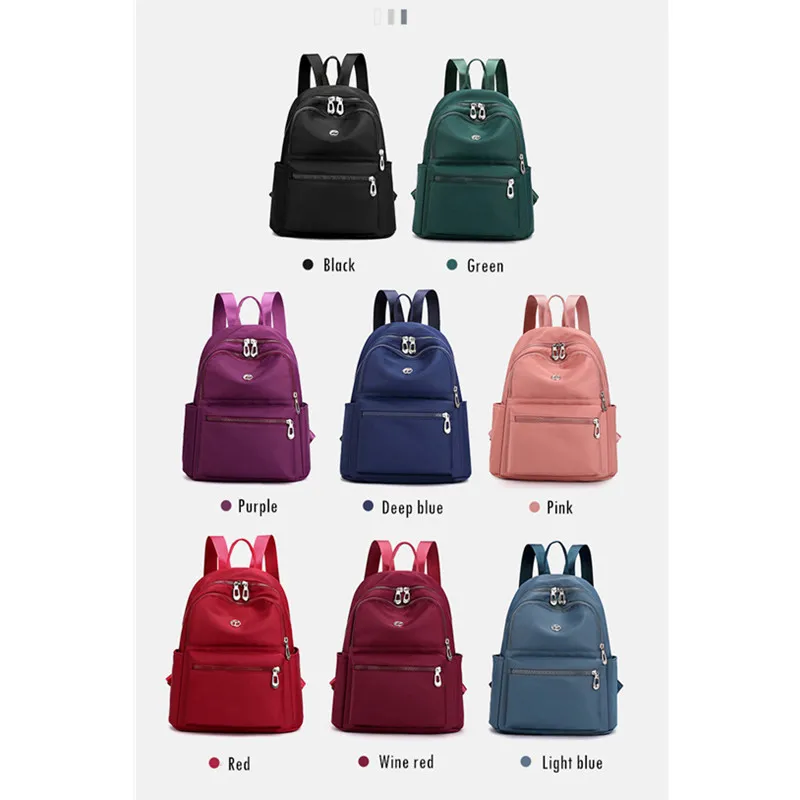 Vento Marea-mochila de viaje informal para mujer, bolso de hombro de gran capacidad, resistente al agua, color rojo, 2020