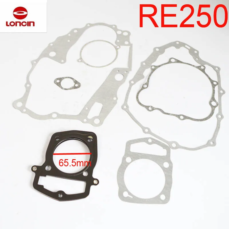 LONCIN RE250 engine gasket cylinder head  LC166FMM LX250 LX166FMM ATV Quad 250cc Chinese Motorcycle Engine