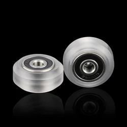 Policarbonato Xtreme V Mini Wheel, CNC de alta precisão, PC claro, sistema de trilho linear V-Slot, 10pcs