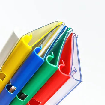 Plastik PVC fiyat etiketi işareti etiket ekran asılı tutucular renkli süpermarket depolama rafı kanca 100 adet