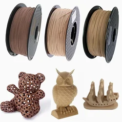 3D Wooden PLA 3D Printer Filament 1.75mm 1kG/500G/250G Mahogany Wood Color 3D Printing Materials Supply PLA Dropshipping