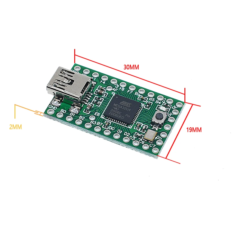 official Teensy 2.0 USB keyboard mouse teensy for Arduino AVR ISP experiment board U disk Mega32u4 NEW