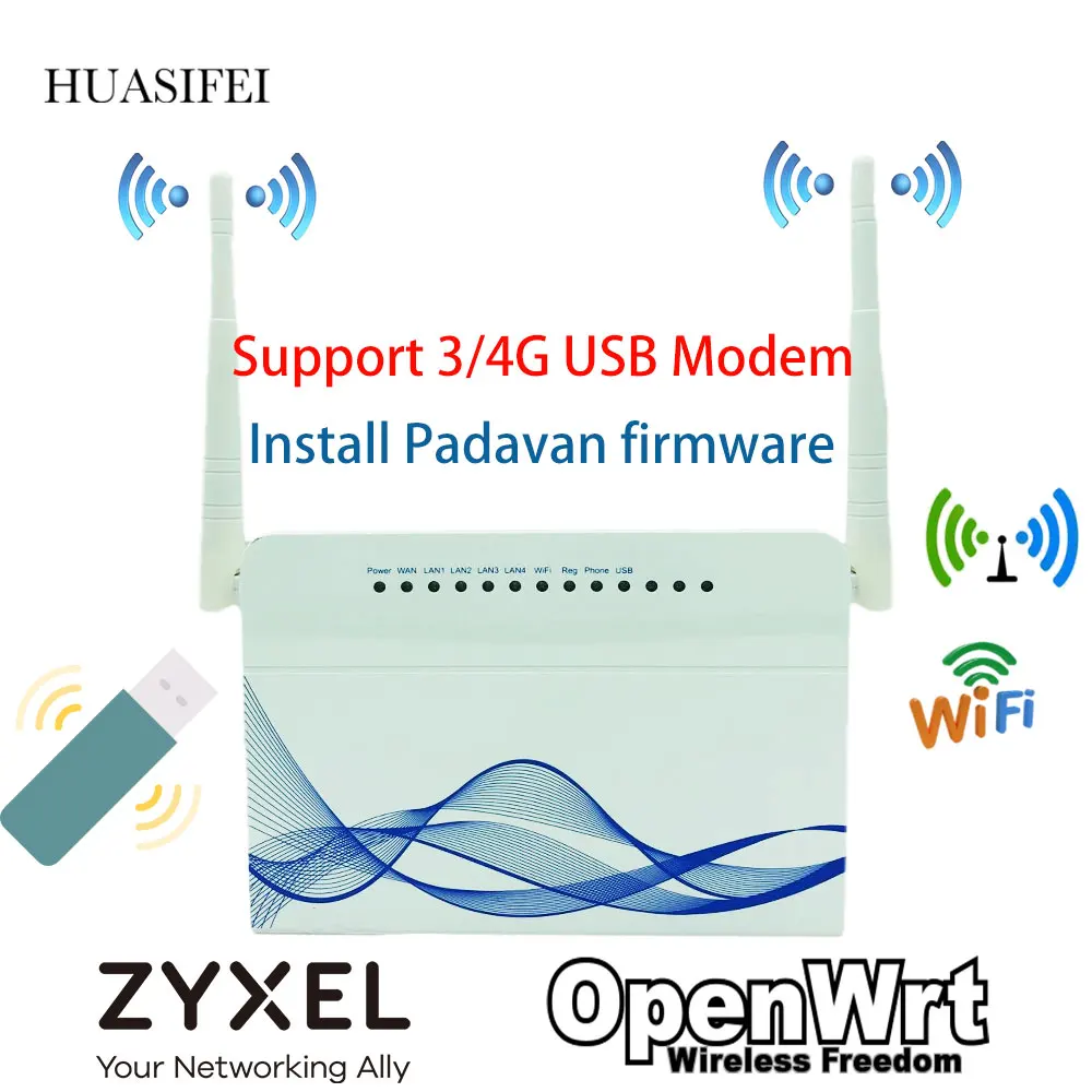 Uygun USB modem kablosuz WiFi yönlendirici 3G/4G USB modem ve 2 harici antenler 802.11g 300mbps openWRT/Omni II VPN yönlendirici