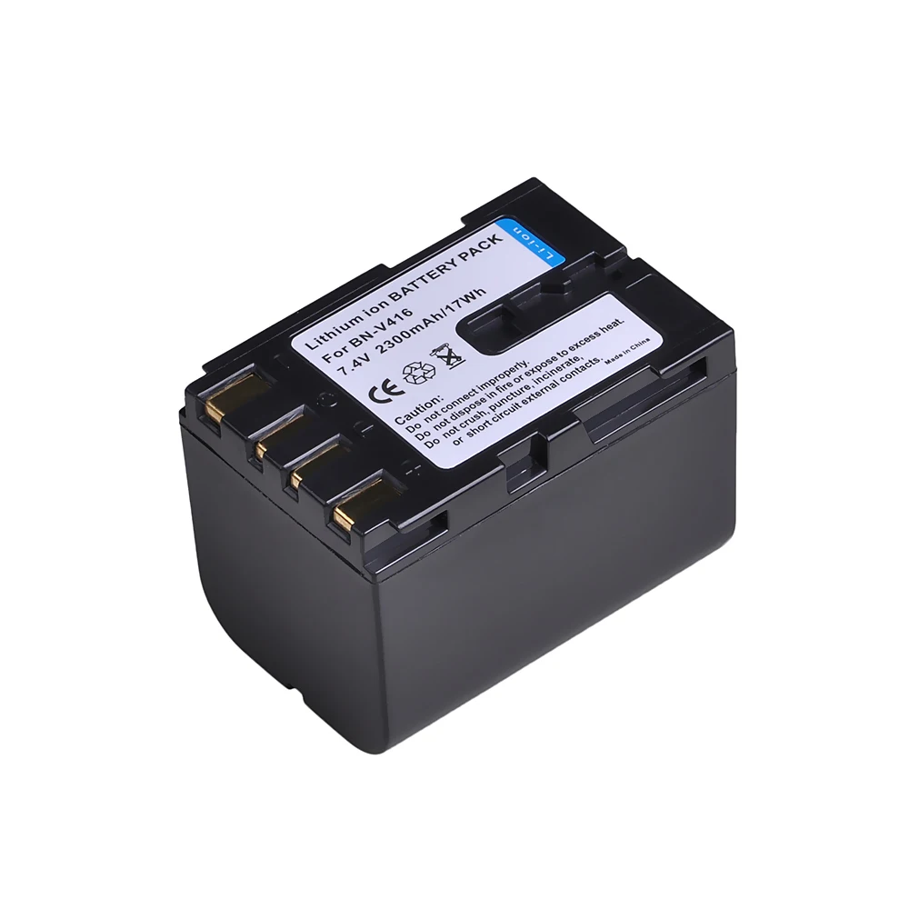 Аккумулятор 2300 мАч BN-V416 BNV416 для JVC BN-V408-H, BN-V408U, BN-V408US, BN V416, BN-V416-H, BN-V416,U BN-V42, BN-V428U