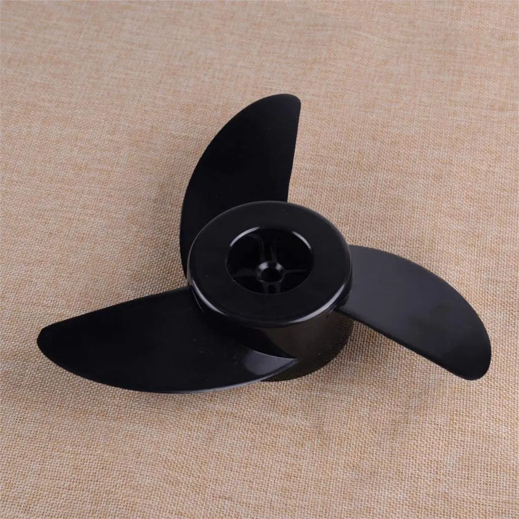 Black Boat Outboard Motor Electric Propellers Engines Plastic 3 Blades  Marine Fit for ET44L 54L Boat Propeller