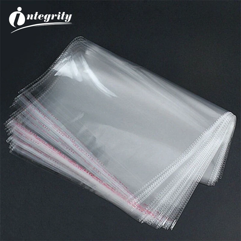 INTEGRITY 3000pcs 24*34Cm Transparent Resealable Self Sealing Gift/Boutique/Cookie Package Bags Clear Zip lock Opp Plastic Pouch