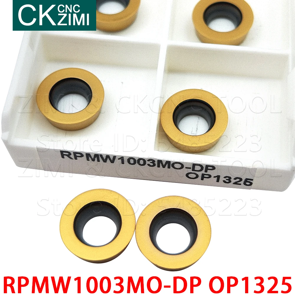 10P RPMW1003MO-DP OP1325 RPMW 1003MO DP كربيد إدراج طحن إدراج أدوات أدوات مخرطة معدنية باستخدام الحاسب الآلي قاطعة المطحنة إدراج