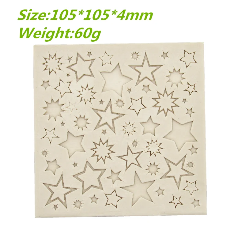 Star Silicone Mold Chocolate Dessert Lace Decoration Supplies DIY Design Cake Pastry Fondant Moulds Resin Kitchen Baking Tool