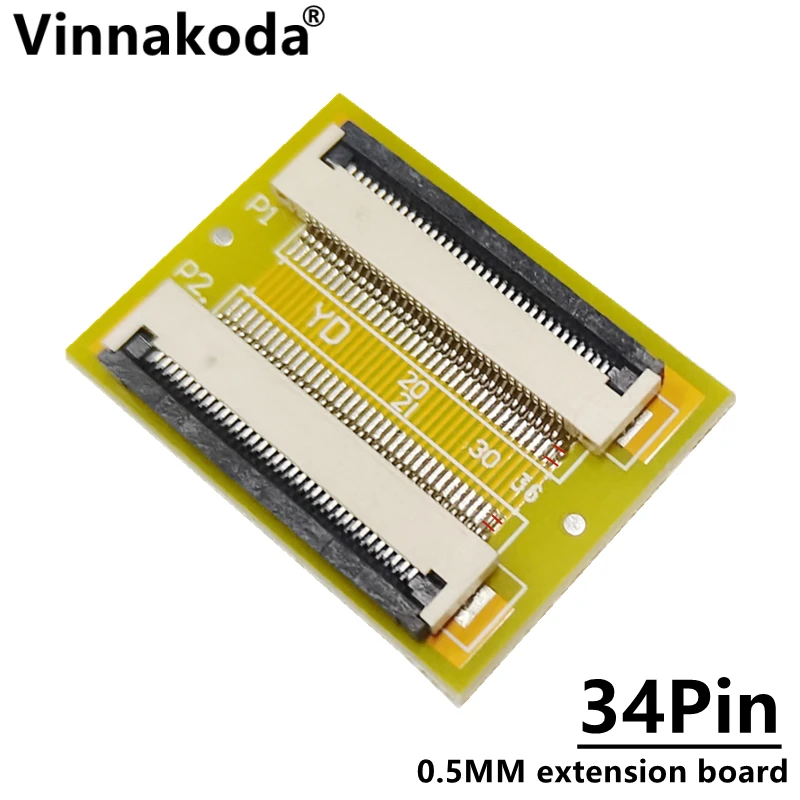 

2PCS FFC/FPC extension board 0.5MM to 0.5MM 34P adapter board