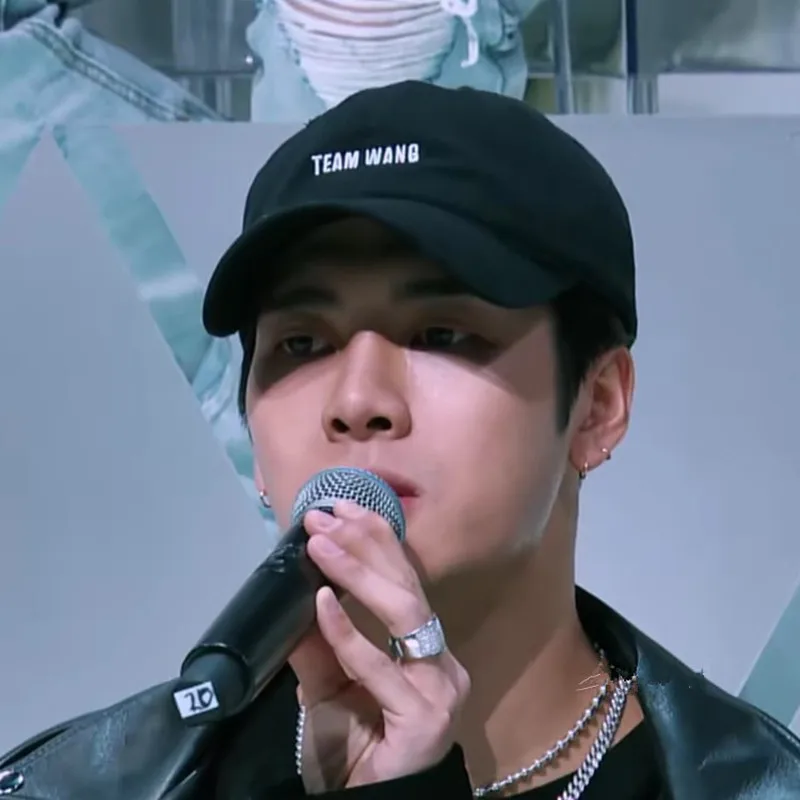 

Кепка унисекс, летняя бейсболка GOT7 JACKSON TEAM WANG Jacky, регулируемая, в стиле хип-хоп, Повседневная