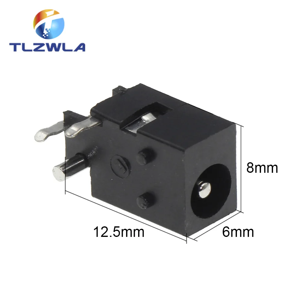 10Pcs DC-023 4.0mm x 1.7mm Black DC Power Jack Socket Connector DC023 4.0*1.7mm 4.0x1.7 1.7mm needle DC Female Jack