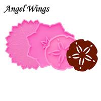 Flower Coaster Silicone Molds DIY Shiny Epoxy Resin Geode Agate Resin Lotus Mould DY0488