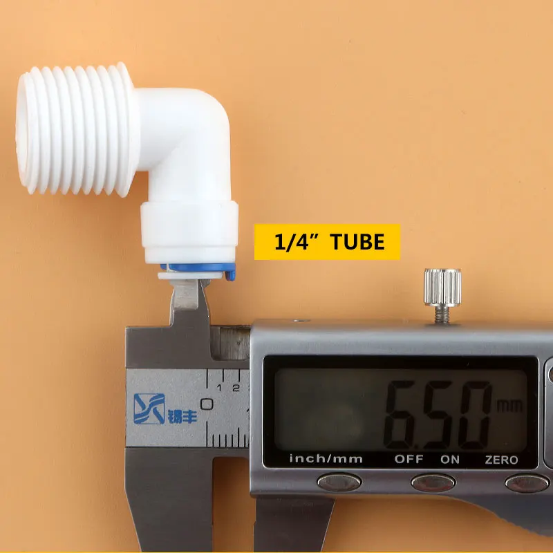 1/2 "Ren Ngoài 1/4" Ống Ống Kết Nối 4048W Khuỷu Tay Đường Kính 20MM Kết Nối Nhanh Lọc RO nước Hệ Thống Thẩm Thấu Ngược