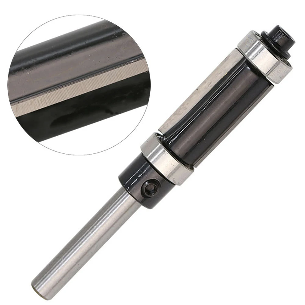 1/4 "haste nivelada guarnição roteador bit cortador de madeira com rolamento para modelo de madeira padrão carboneto fresa ferramenta de fresagem para trabalhar madeira