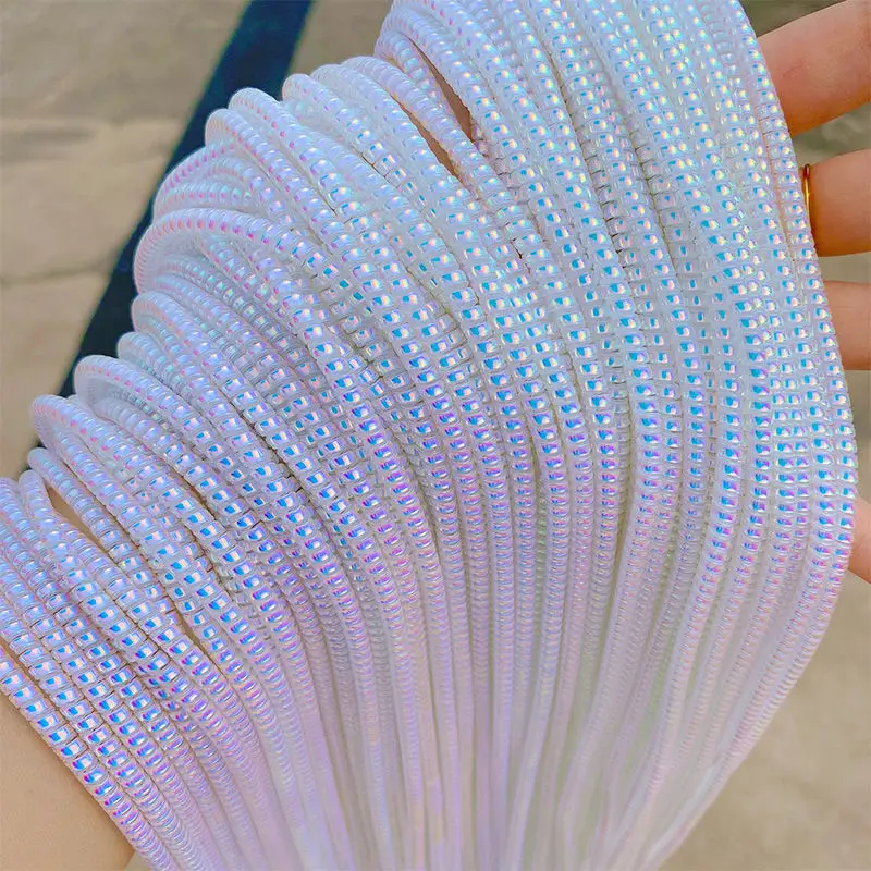 Nowy 1.4M kolor poszycia TPU spiralny kabel USB do ładowania Protector dla iPhone Samsung Huawei przewód słuchawkowy ochrona linii