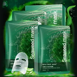 5Pieces Seaweed Face Mask Algae Alginate Moisturizing Whiten Korean Facial Skin Care Shrinkage Pores Oil-control Beauty Masks