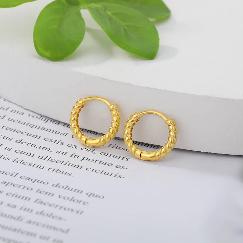 Gold Color Hoop Earrings For Women 2020 Stainless Steel Circle Ear Ring Fashion Earings Boho Jewerly Aretes Mujer Christmas Gift