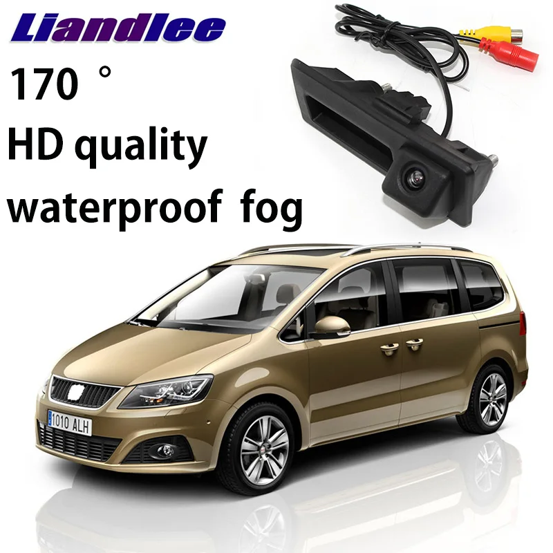 

LiandLee Car Trunk Handle Rear View Reversing Parking Camera For SEAT Alhambra / For Volkswagen VW Sharan Mk2 7N 2010~2018