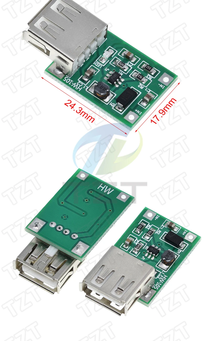 1/3PCS DC-DC USB-Ausgangs-Ladegerät Step-Up Power Boost Modul 0,9V ~ 5V auf 5V 600MA USB Mobile Power Boost Board – Detail 5