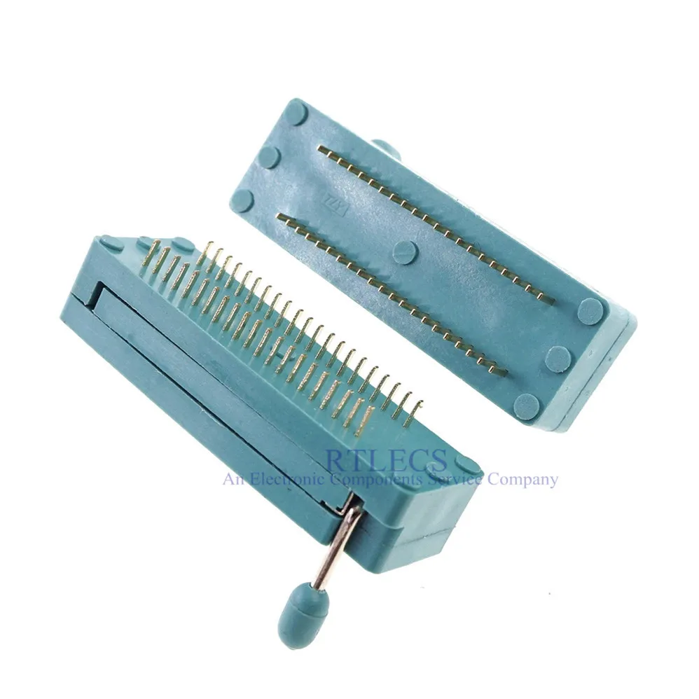 Test Tool IC DIP ZIF ZIP Socket 42 Pin Pitch 1.78 mm 1.778 Press-Fit Dual Row Spacing 10.16 mm 0.4\