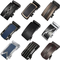 New Genuine Men's Belt Head, Belt Buckle Men Leisure Belt Head Business Accessories Automatic Buckle Width 3.5CM LY125-0229